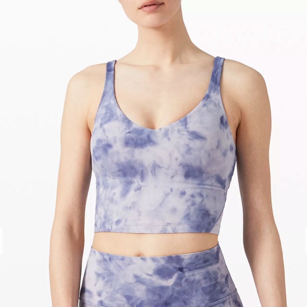 Align Cropped Tank Diamond Dye Iced Iris